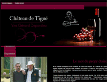 Tablet Screenshot of chateaudetigne.com